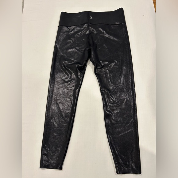 Knix High Rise Contour Waist Leggings In Black Faux Leather size XL - Picture 4 of 6